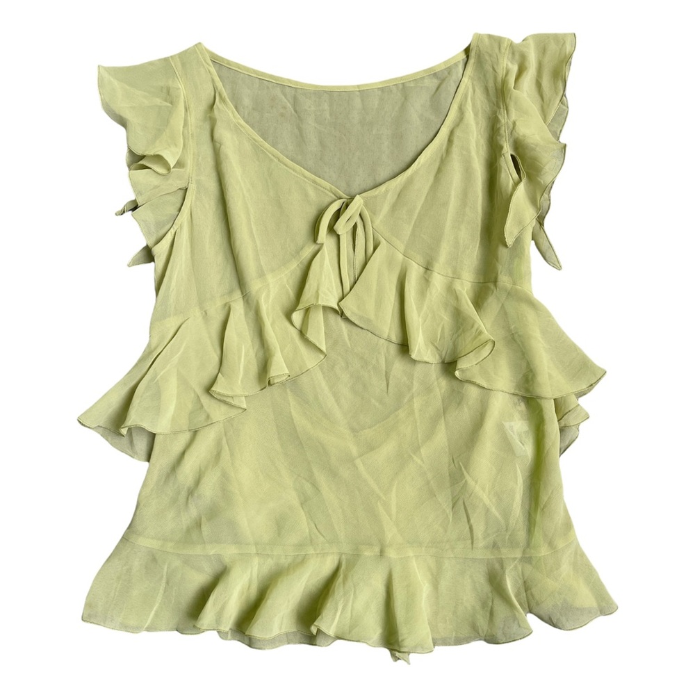 Y2K top in very cute green